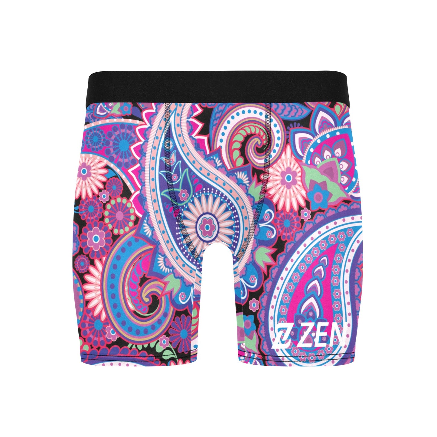 Zen Boxers Long - Purple Paisley