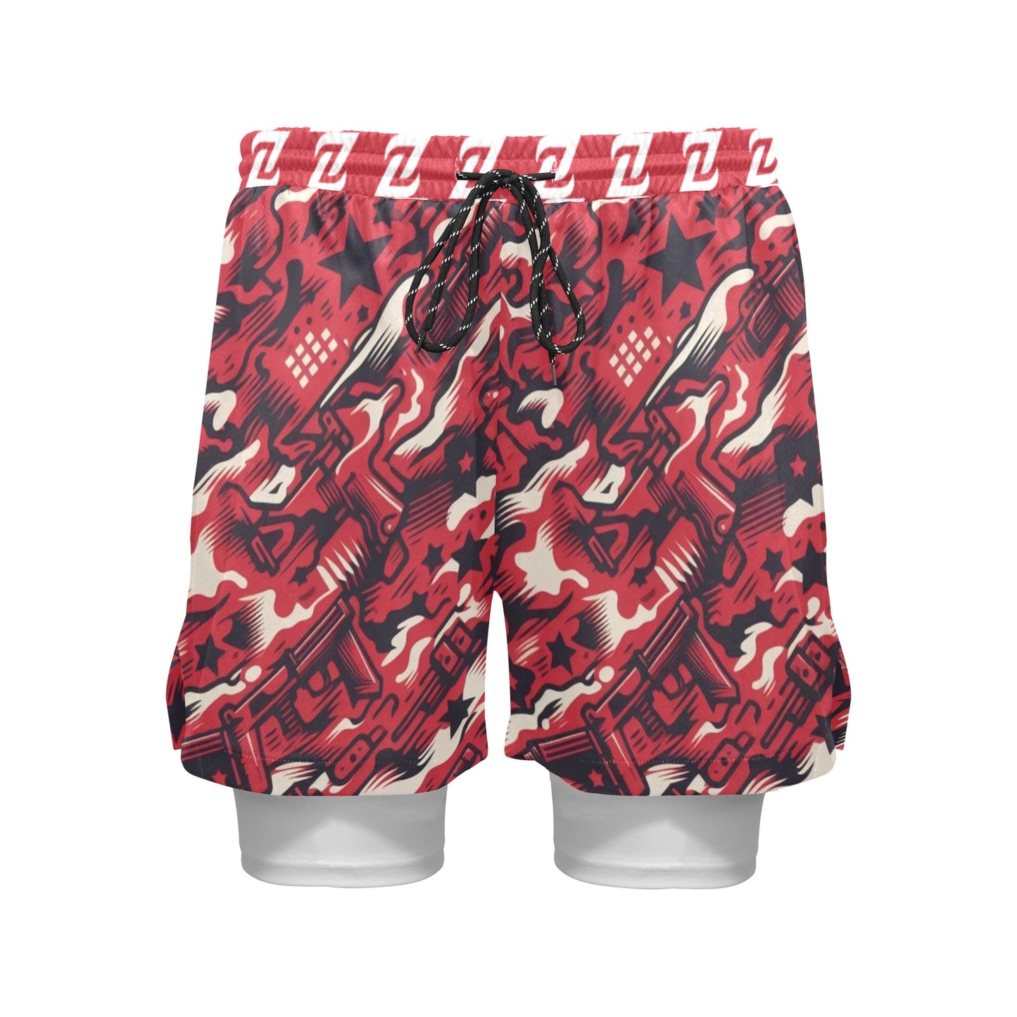 Zen Shorts with Liner - Red Camo