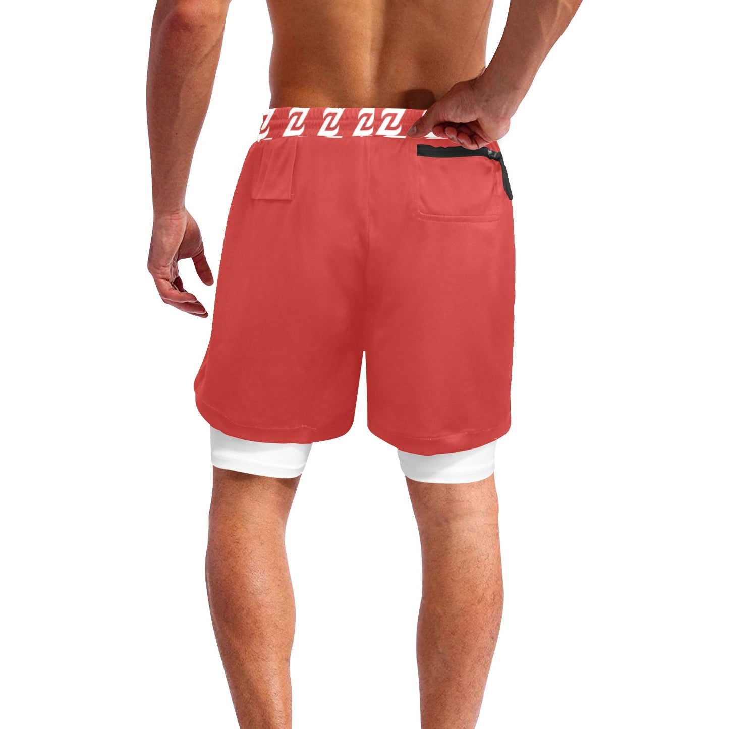 Zen Shorts with Liner - Zen Red
