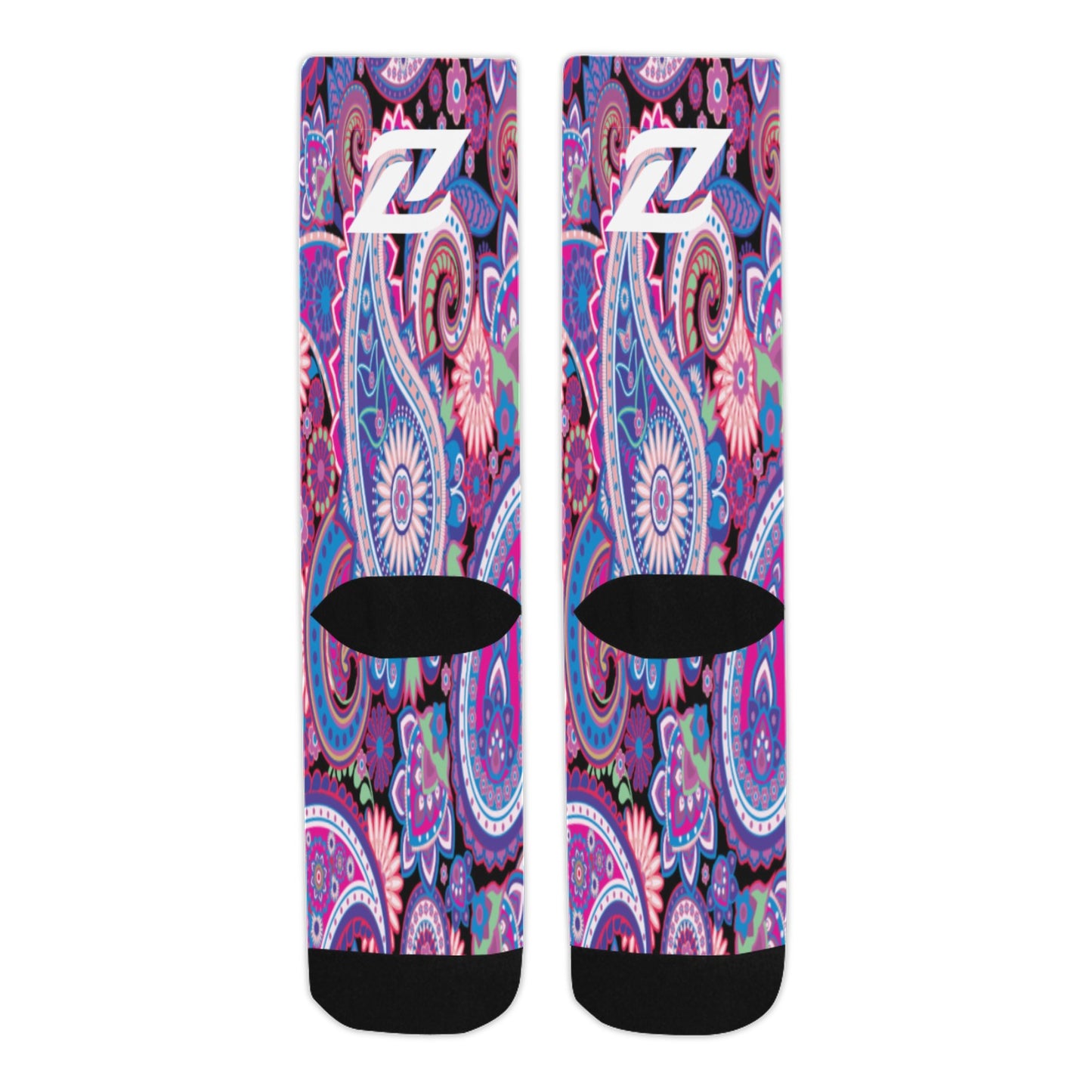 Zen Socks - Purple Paisley