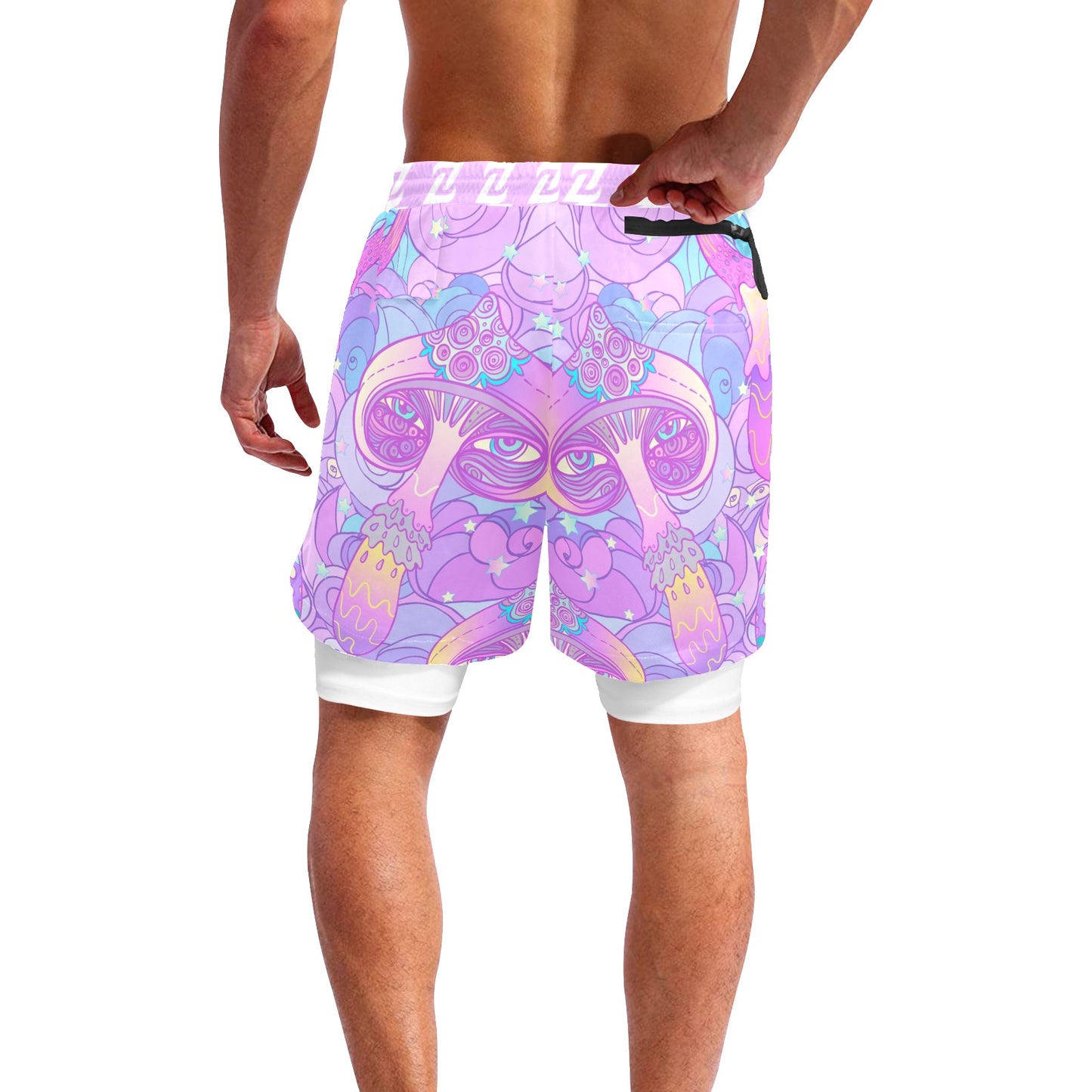 Zen Shorts with Liner - Psychedelic
