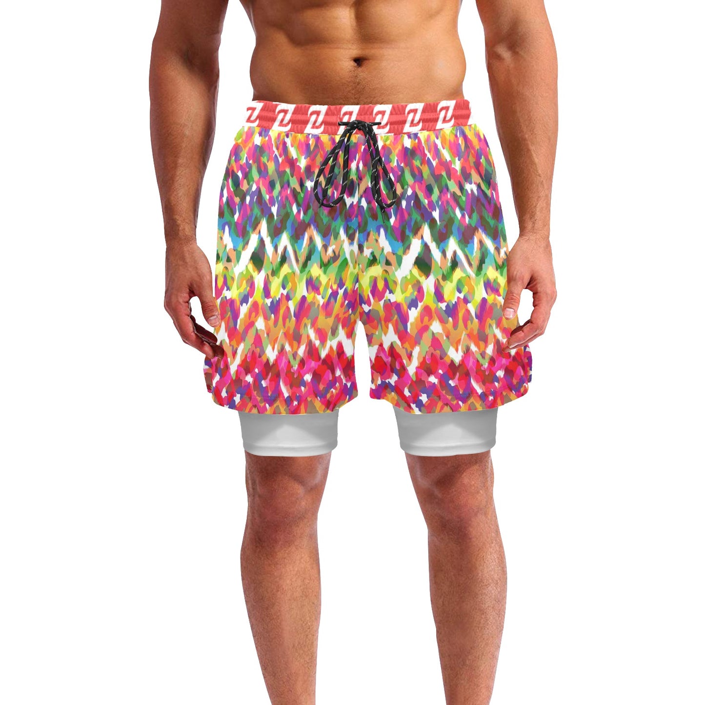 Zen Shorts with Liner - Confetti
