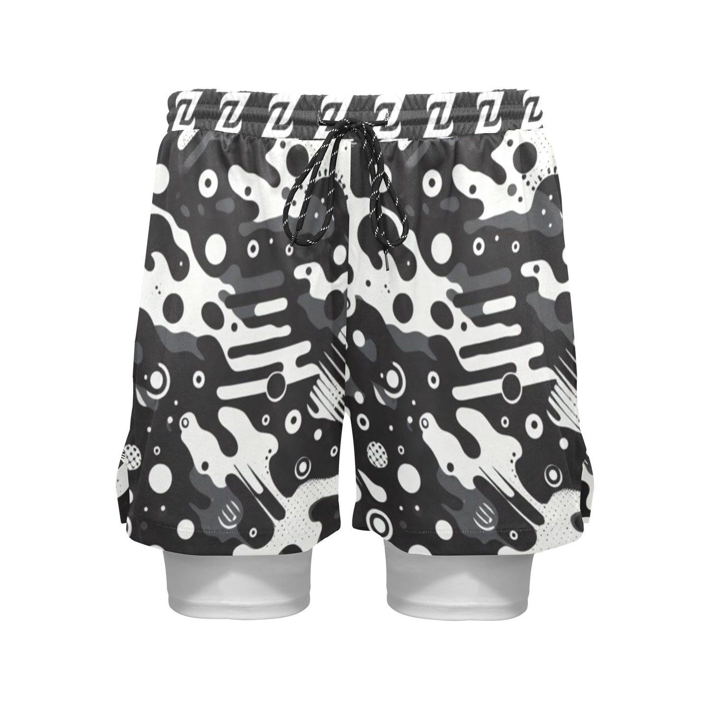 Zen Shorts with Liner - B&W Camo