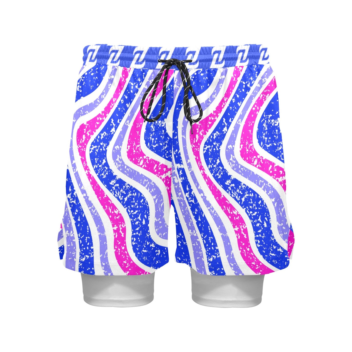 Zen Shorts with Liner - Illusion Wave