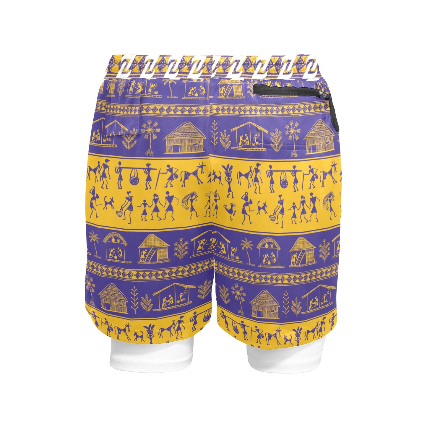 Zen Shorts with Liner - Tribal