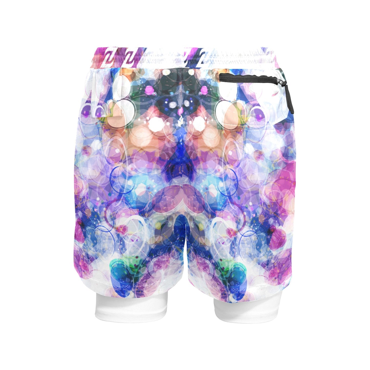 Zen Shorts with Liner - Color Bubbles