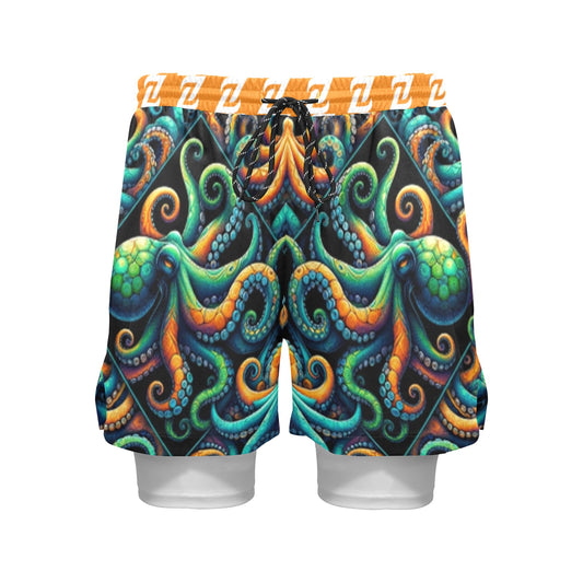 Zen Shorts with Liner - Octo