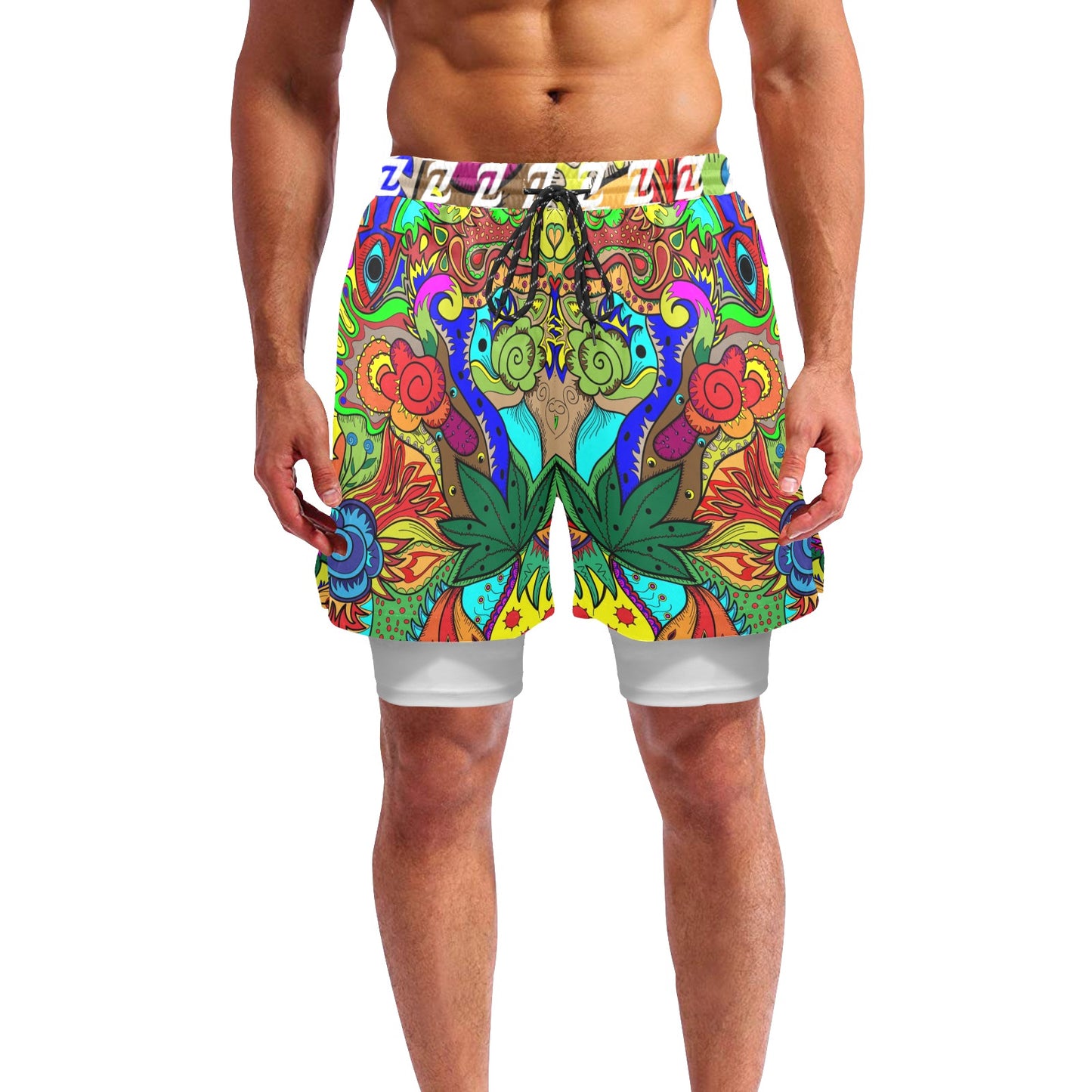 Zen Shorts with Liner - Reefer Madness