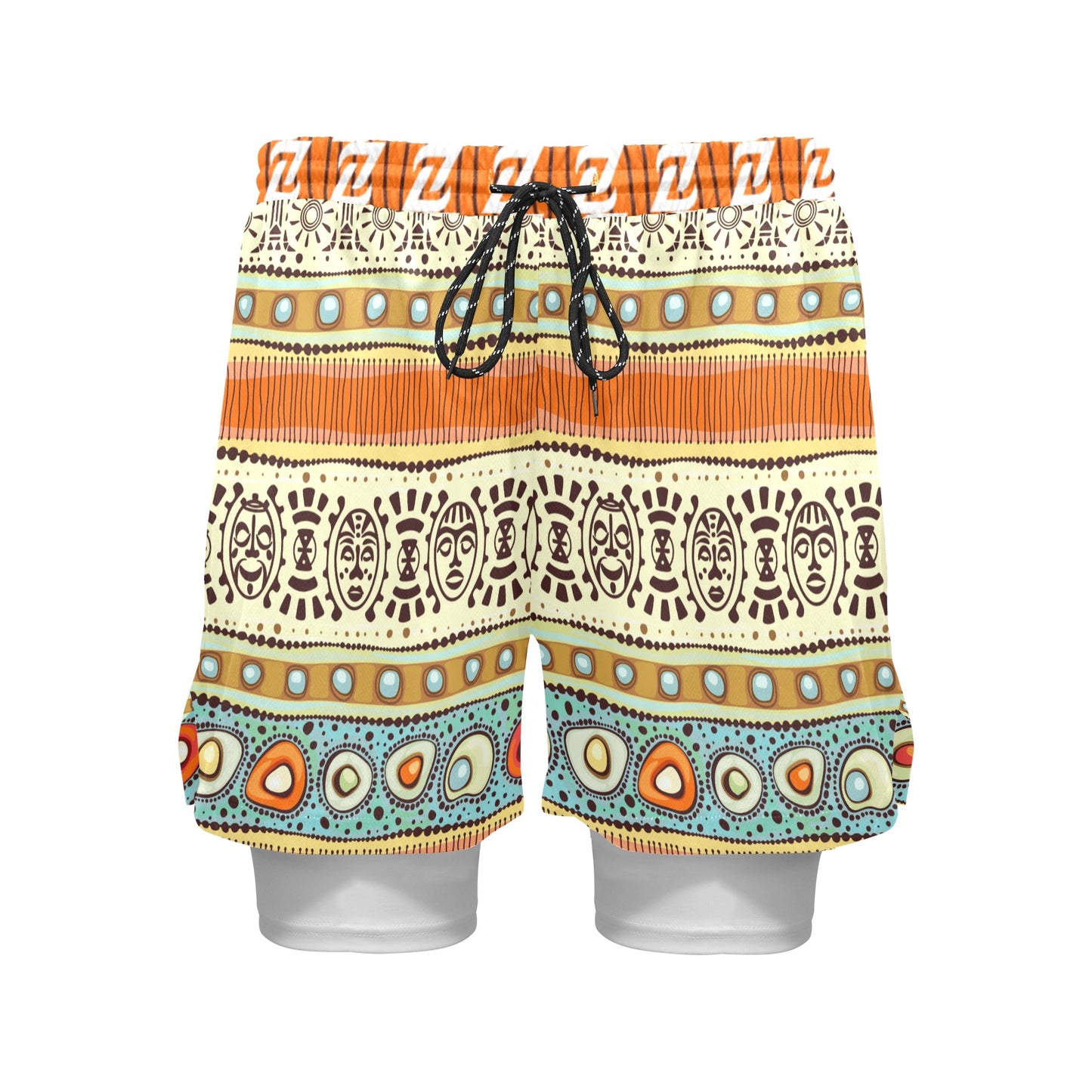 Zen Shorts with Liner - Kente