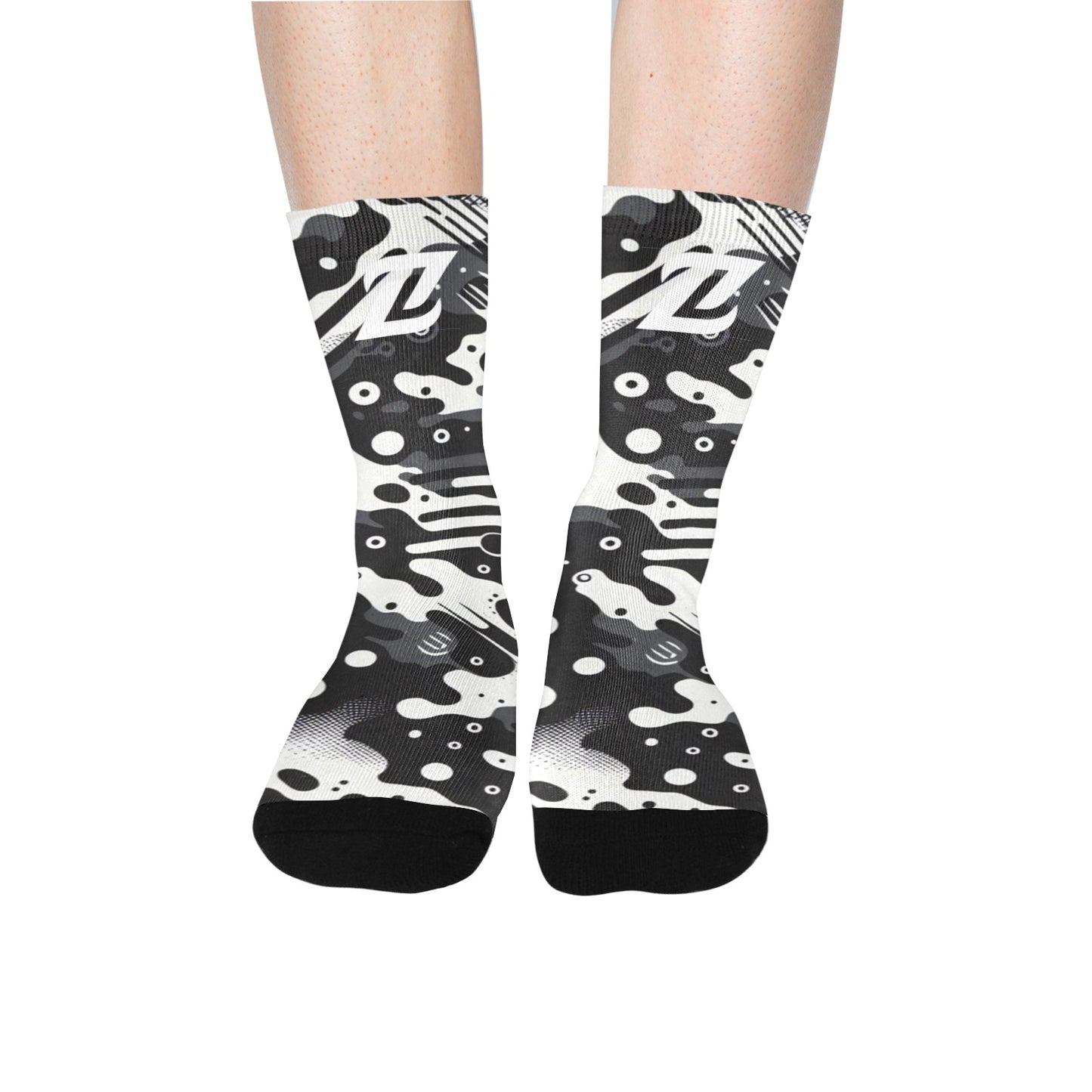Zen Socks - B&W Camo