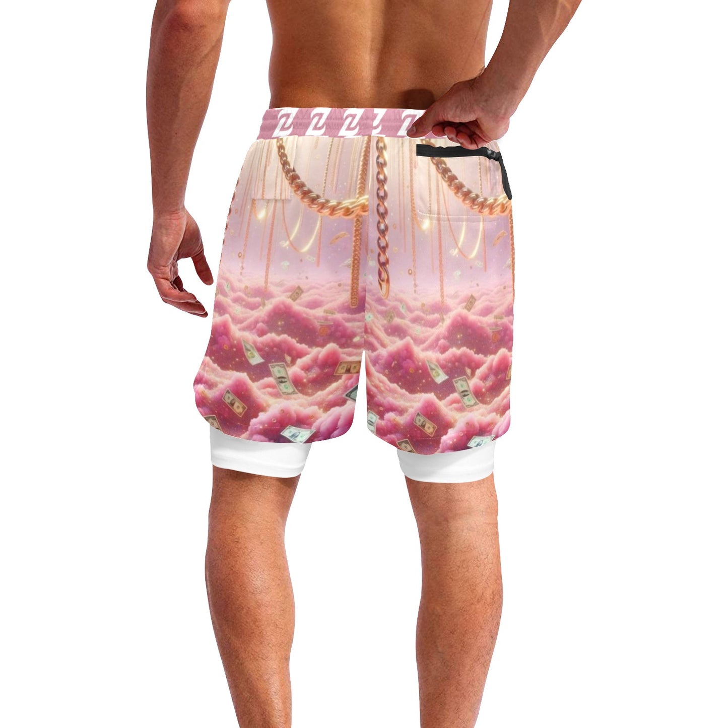 Zen Shorts with Liner - Pink Dream