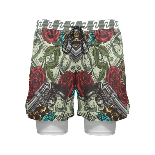 Zen Shorts with Liner - Money Guns