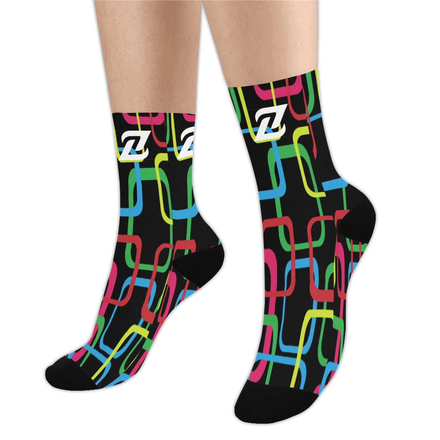 Zen Socks - 3d squares