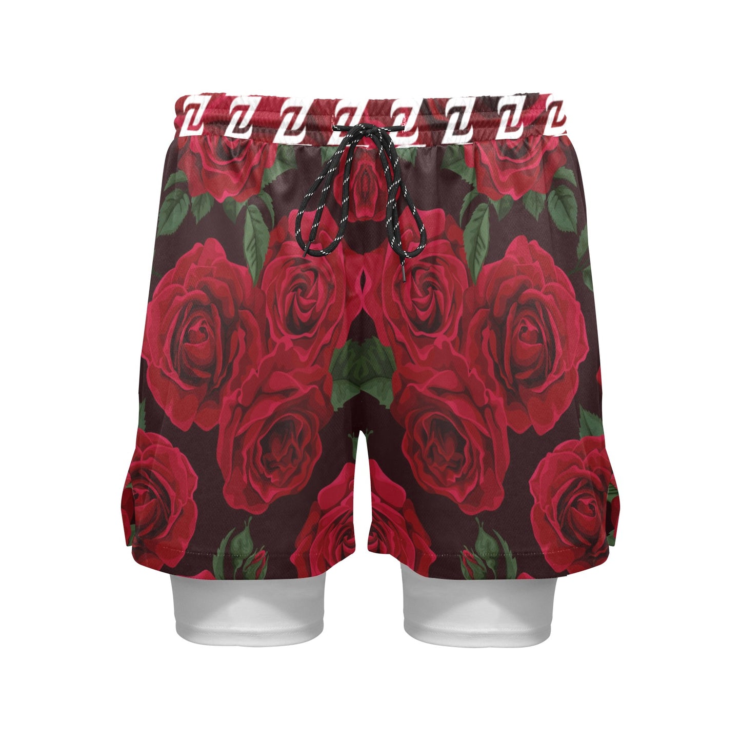 Zen Shorts with Liner - Roses
