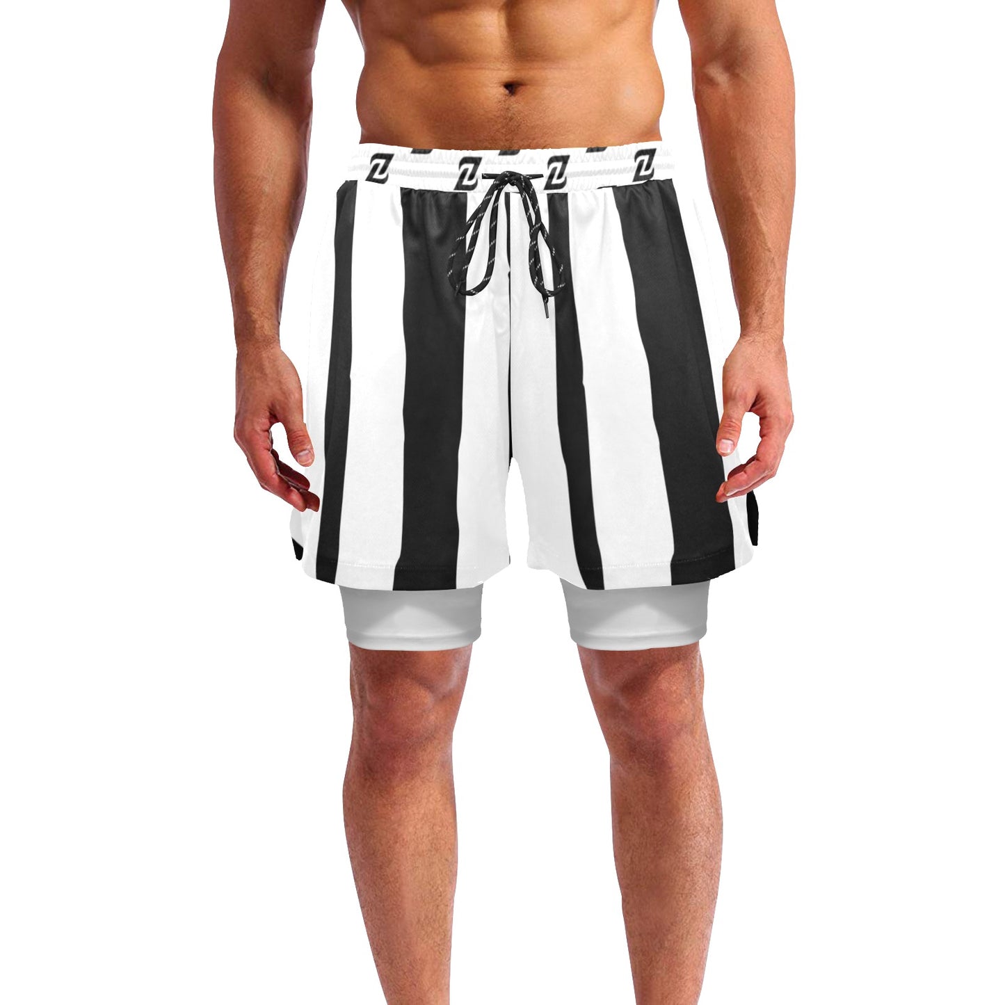 Zen Shorts with Liner - Stripes