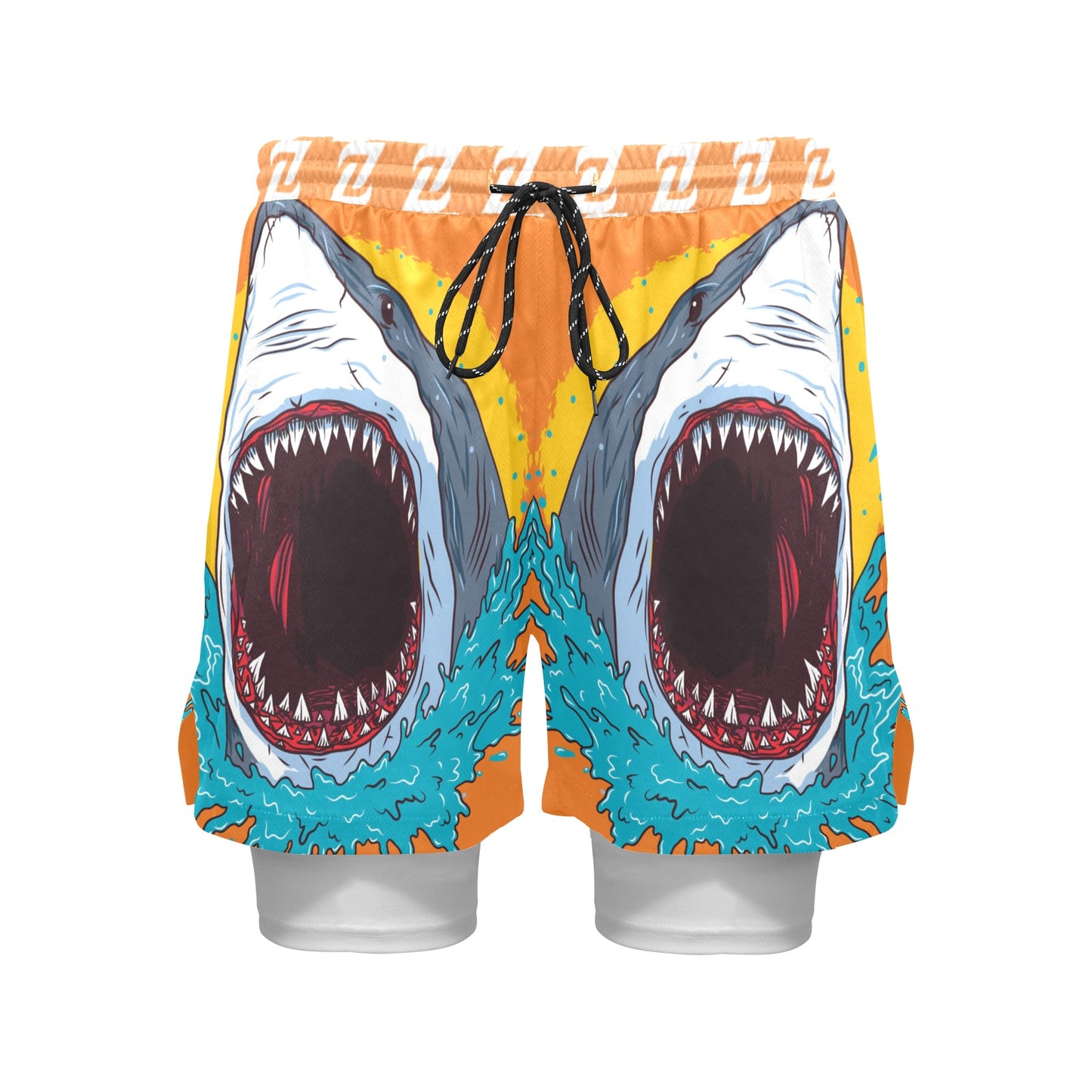Zen Shorts with Liner - Sharks